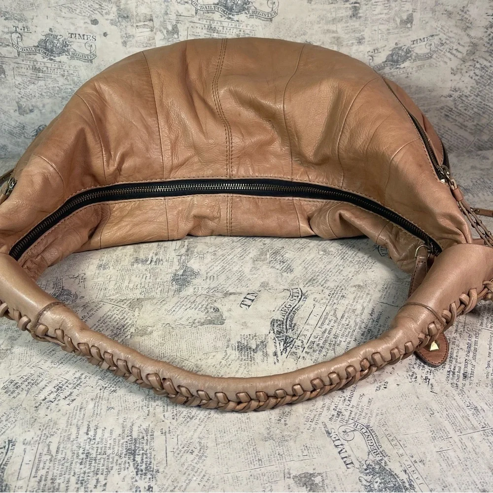 orYANY Jasmine Hobo Genuine Pebbled Leather Shoulder Bag Slouchy Designer Purse